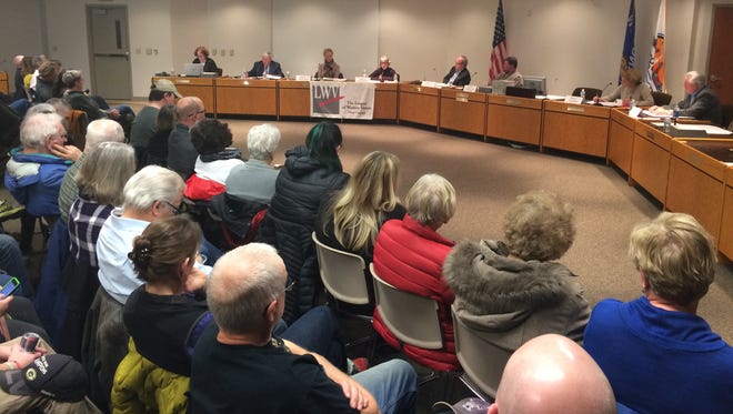 More than 70 people attended a voters forum to hear from candidates for the Sturgeon Bay City Council Monday, Feb. 27, 2017.