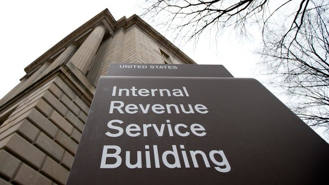 
The Internal Revenue Service building at the Federal Triangle complex in Washington. 
