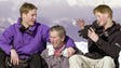 The traditional photo call at Klosters, this time in April 2000, featured Will and Harry and Prince Charles horsing around for the media on the third day of their holiday in the Swiss resort.