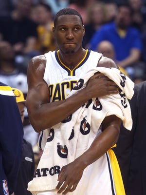 Pacers center Ian Mahinmi got bigger and stronger this offseason.