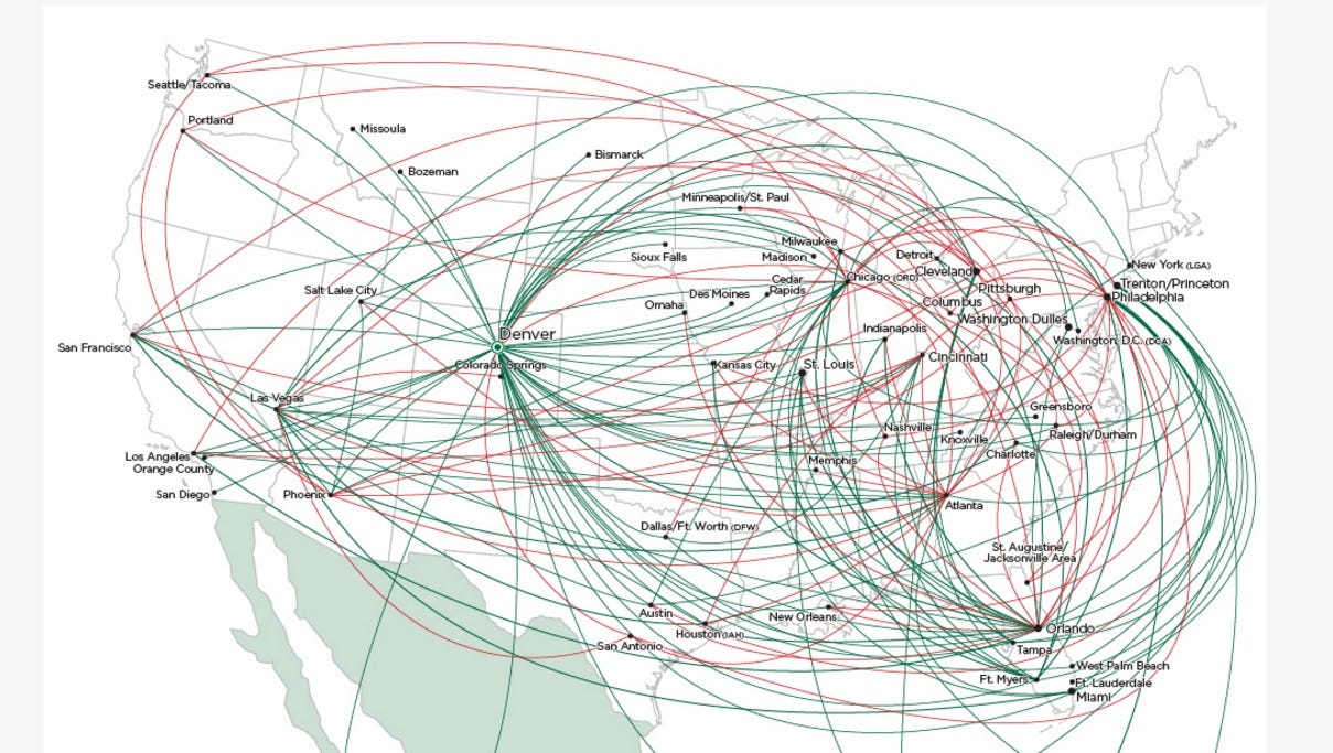 Frontier Airlines Flight Map San Antonio Map