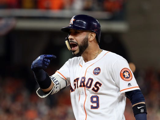 Game 3 at Minute Maid Park: Houston Astros left fielder