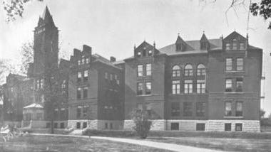 Answer Man: Your paper recently ran a 1909 photo of Springfield High School -- now called Central High. There was a spire that's not there anymore. What was it for and what happened to it?