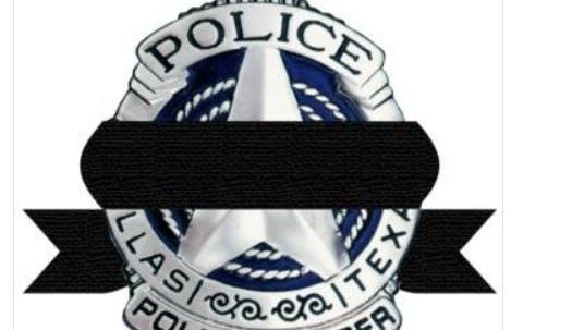 Dover police's Facebook profile was that of a Dallas police badge with a mourning band over it.