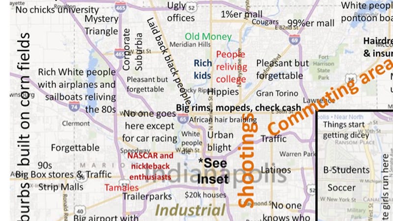 Judgemental Map Of Indianapolis Cheat Sheet: A Judgmental Indy Map, Michael Jackson Hologram