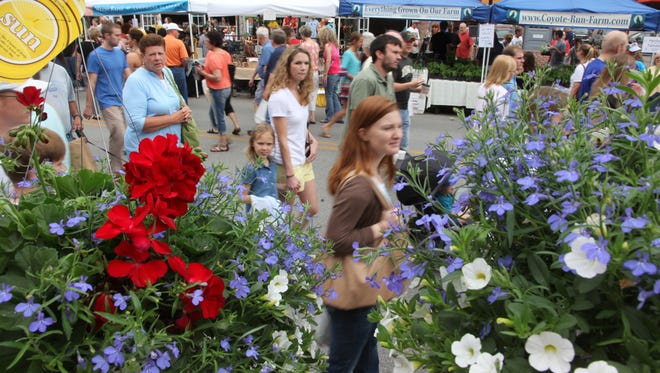 The Des Moines Farmers' Market opens up Saturday, May 2, 2015.