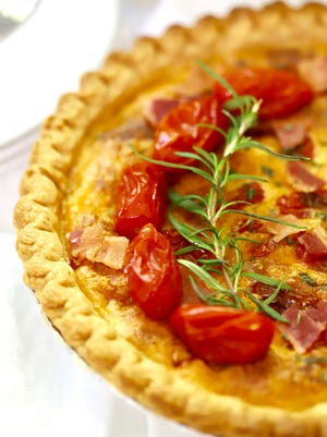 Surprise mom with a Roasted Tomato Quiche with Goat Cheese.