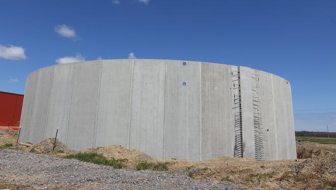A digester is being built at Noblehurst Farms that will convert animal waste into energy.