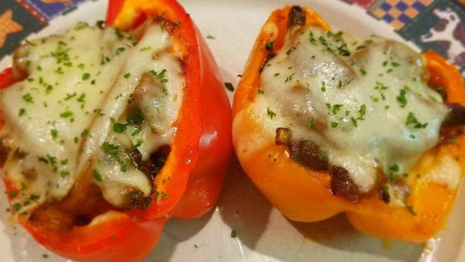 Philly Cheesesteak Stuffed Peppers.