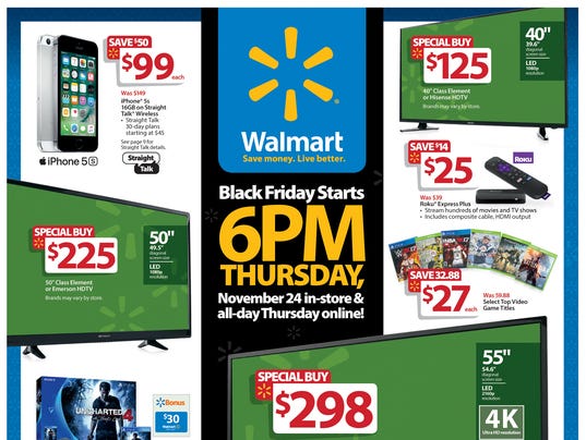 Walmart releases 2016 Thanksgiving/Black Friday ad circular