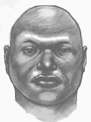 Police sketch of the deceased male whose body was found in Tempe Town Lake.