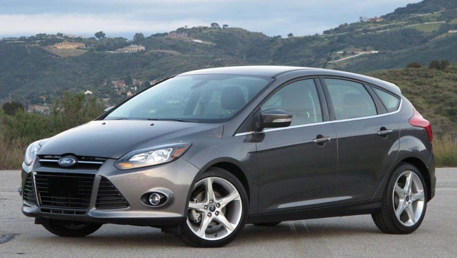 A new car will depreciate 60 percent after four years. So get a bargain 2012 hatchback like this Ford Focus.