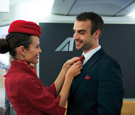 These new cabin crew uniforms were among those rolled out by the carrier in 2016.