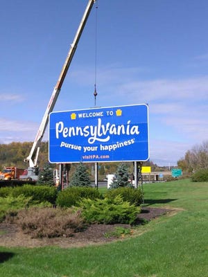 New welcome signs are going up around the state. One will be installed along I-83 in southern York County.