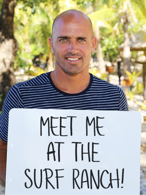 Kelly Slater’s promotion for a free trip for two to his Surf Ranch in this file photo.