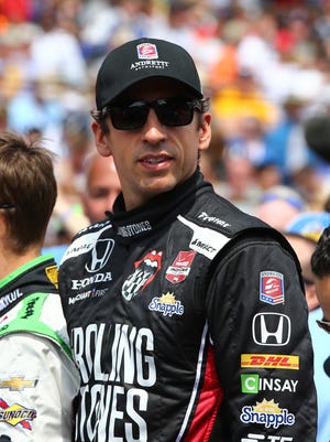 Justin Wilson during the 2015 Indianapolis 500 at Indianapolis Motor Speedway.
