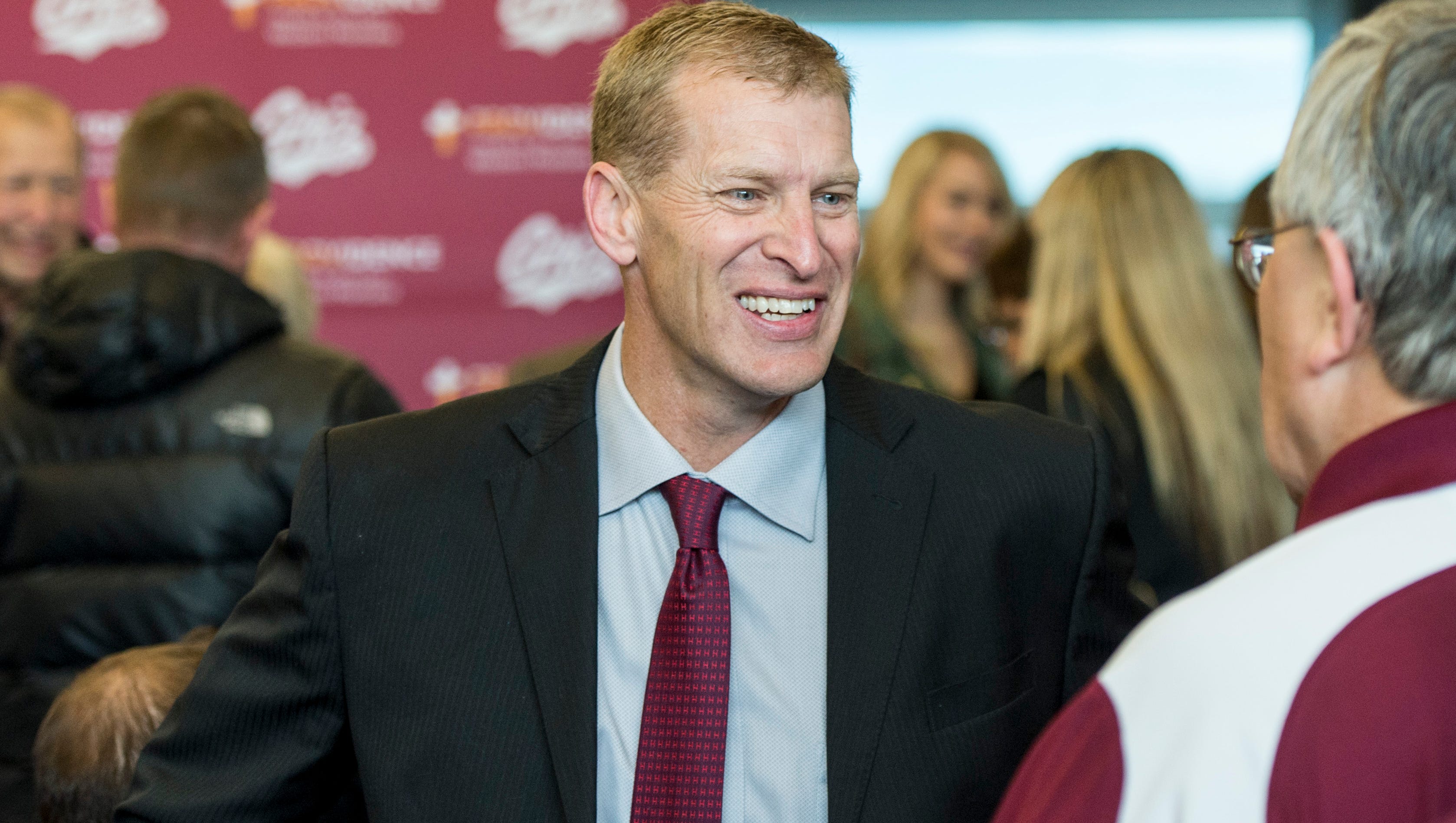 Bobby Hauck met with Grizzly boosters in early December after being named Montana head football coach.