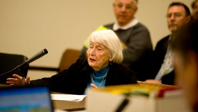 -Dorothy Eck, photographed 10 years ago debating with the Gallatin County Commissioners about increasing funding for mental service for the county, died Sunday at 93.