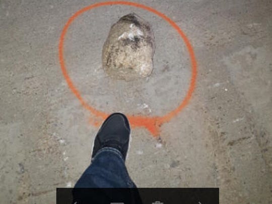 Man killed by falling rock near overpass on I-75