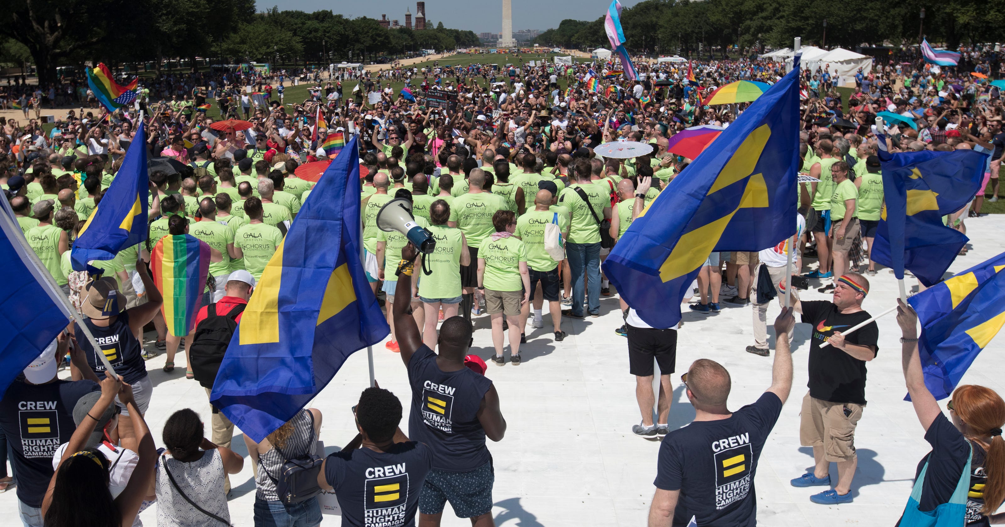 Across Us Thousands Rally For Lgbt Rights 