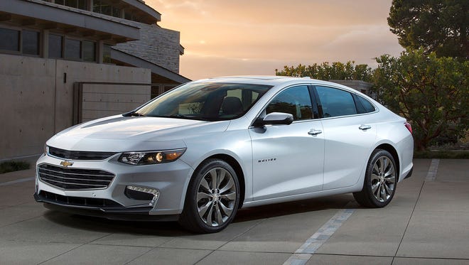 Sales of the Chevrolet Malibu, which was redesigned for the 2016 model year, rose sharply from a year ago when the older model was sold.