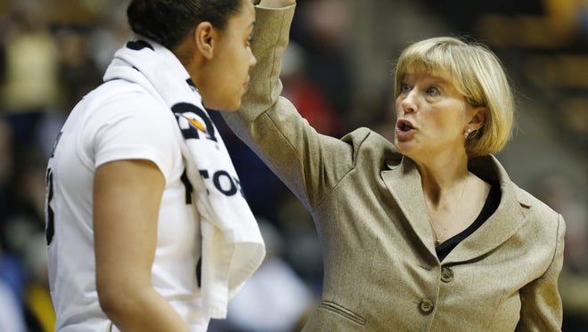 Purdue women's basketball coach Sharon Versyp lost a timeout after officials didn't uphold her challenge Sunday vs. Penn State