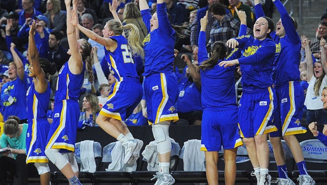 SDSU's women will have to win three games in three days to repeat as Summit champs