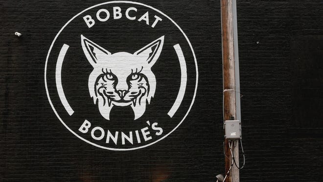 The eye catching Bobcat Bonnie's emblemed is easy to see as you're driving down Michigan Avenue near Trumbull. The painted sign on the side of the building was designed by Jordan Zielke and Kelly Gold of the Detroit-based Golden Sign Company.The couple have been leaving their artistic mark on various businesses that pay them to make unique and iconic signs.The Bobcat Bonnie's sign was photographed on Friday, January 8, 2016.