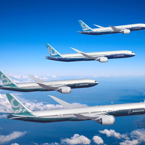Boeing's commercial twin-aisle family in formation
