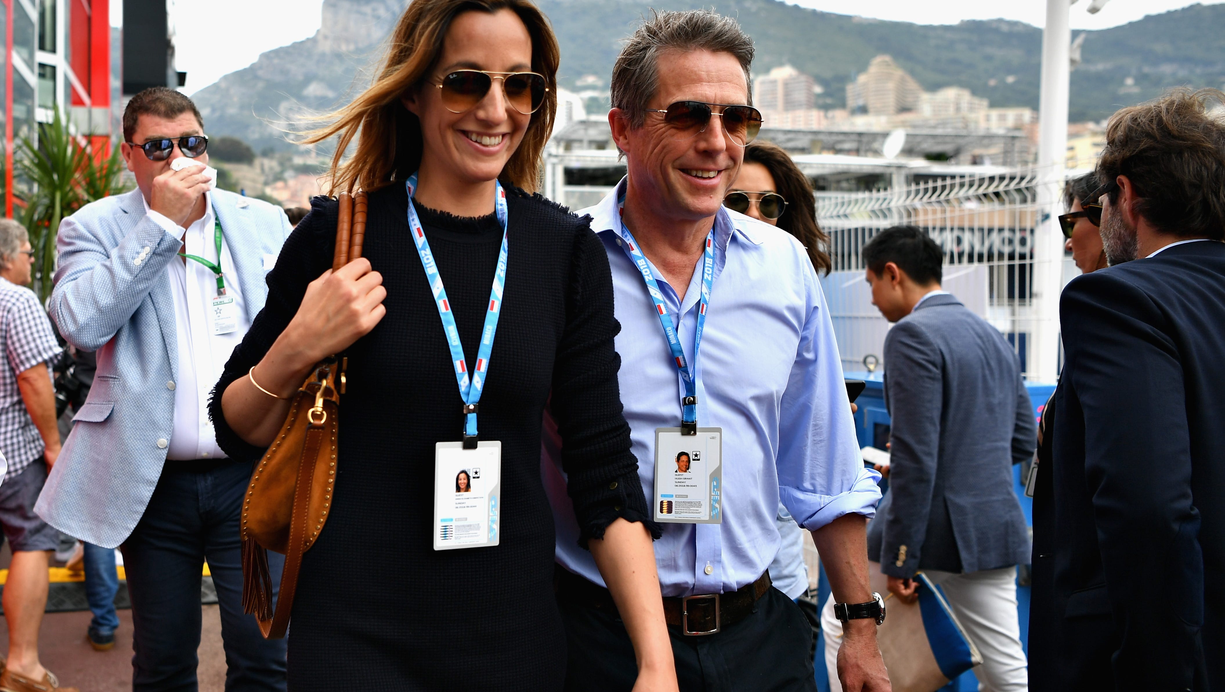 Hugh Grant 57 Steps Out As A Married Man With Wife Anna Eberstein