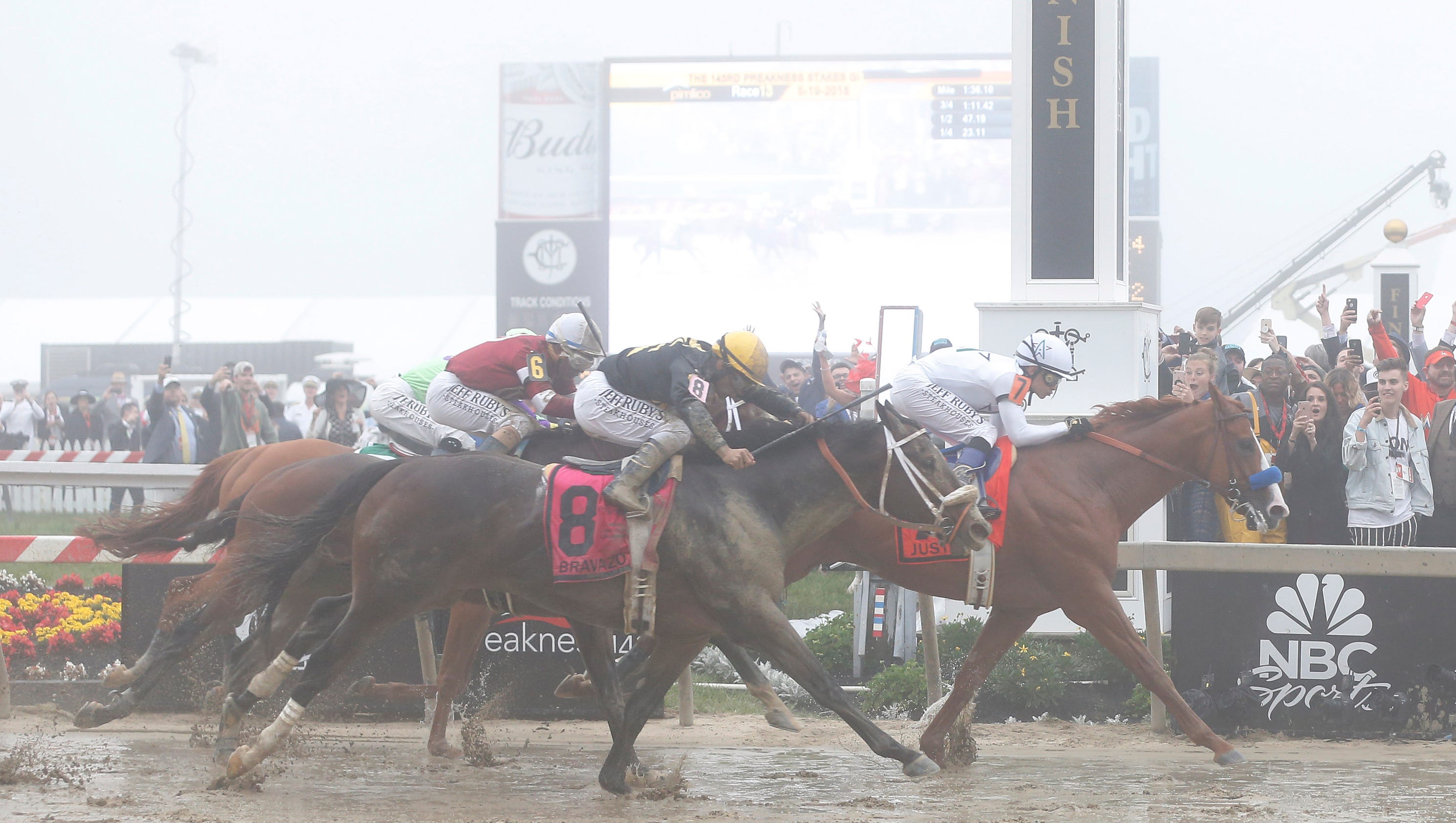 Preakness Justify wins, heads to Belmont as Triple Crown contender