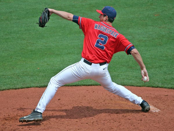 Rebels pitcher Waguespack signs free agent deal with Phillies | USA ...
