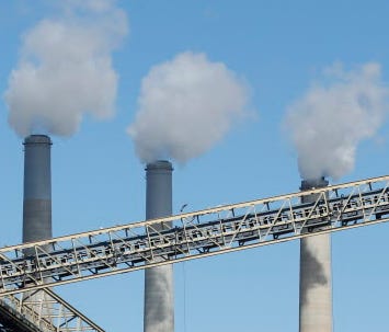 A coal power plant in Castle Dale, Utah.