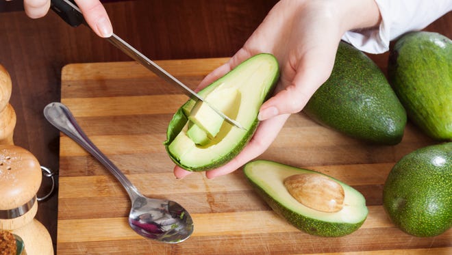 Do not cut an avocado like this.