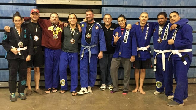 Lockdown MMA secured 11 medals at the Grapplefest 25 jiu-jitsu tournament Saturday in Las Cruces. Ben Coimbra, Jeremy Creen and Mike Craig won gold medals in their respective weight divisions.