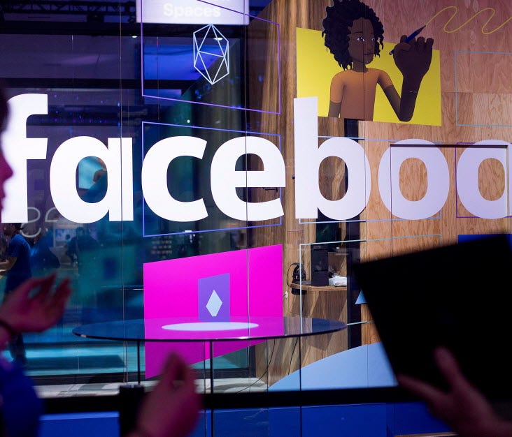 Demo booth at Facebook's annual F8 developer conference in San Jose, Calif.