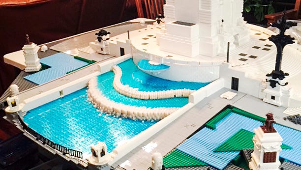 How a 65,000-LEGO-piece and Monument was built