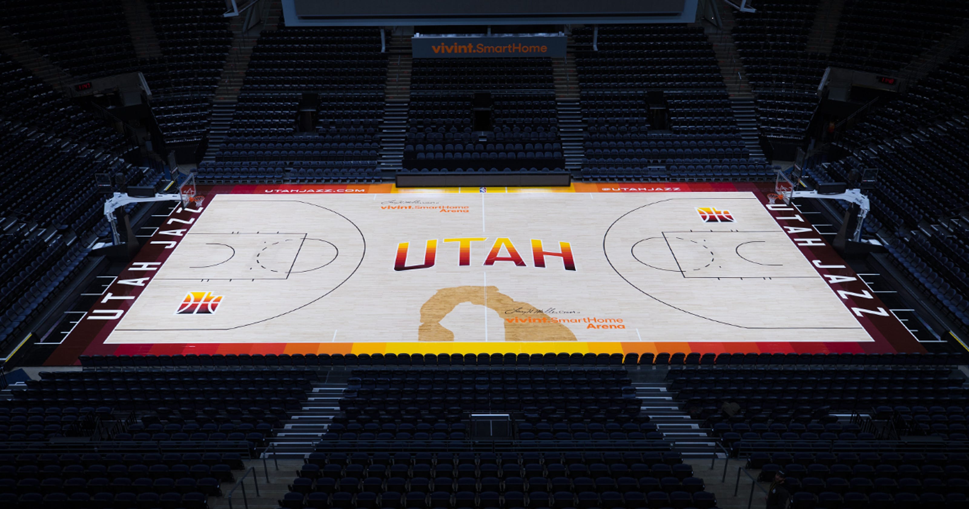 The Southern Utah Jazz? New red rock-inspired court and ...