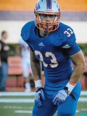Rushton Roberts, a defensive end at The Bolles School in Jacksonville, Florida, plans to sign with CSU's football team next winter.