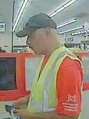 Socorro police say this man on June 17 robbed a Wells Fargo branch inside the Food King supermarket at 10720 North Loop Drive.