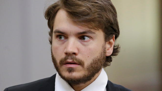 Actor Emile Hirsch arrives for court in Park City, Utah on June 8, 2015. Hirsch is due back in a Utah court, Monday, Aug. 17, 2015, for a hearing on assault charges stemming from a nightclub incident during the Sundance Film Festival.