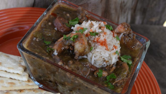 The gumbo of Carolyn Manning is a dish she tasted in her youth and painstakingly recreated the recipe from memory. Manning now owns Blue Southern Comfort Foods catering and cooking school where she teaches others to make her gumbo.
