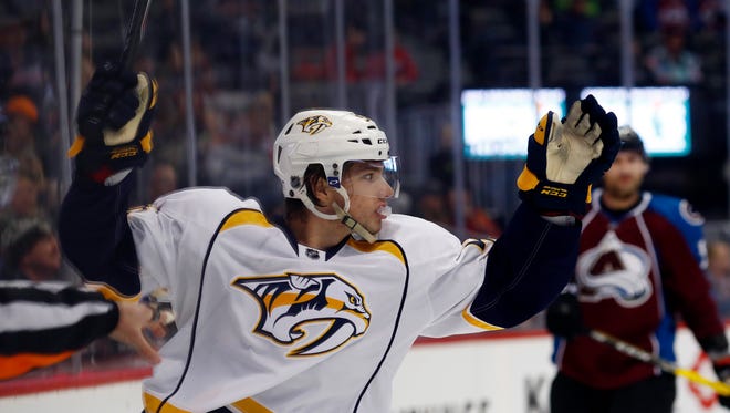Predators forward Kevin Fiala has four points in seven games since being recalled from the American Hockey League last month.