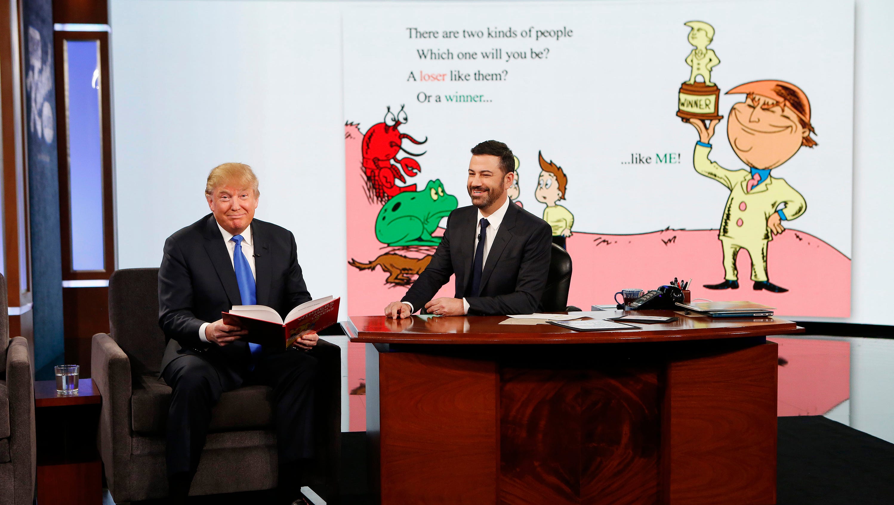 Kimmel ghostwrites 'book' for Trump 'Winners Aren't Losers'