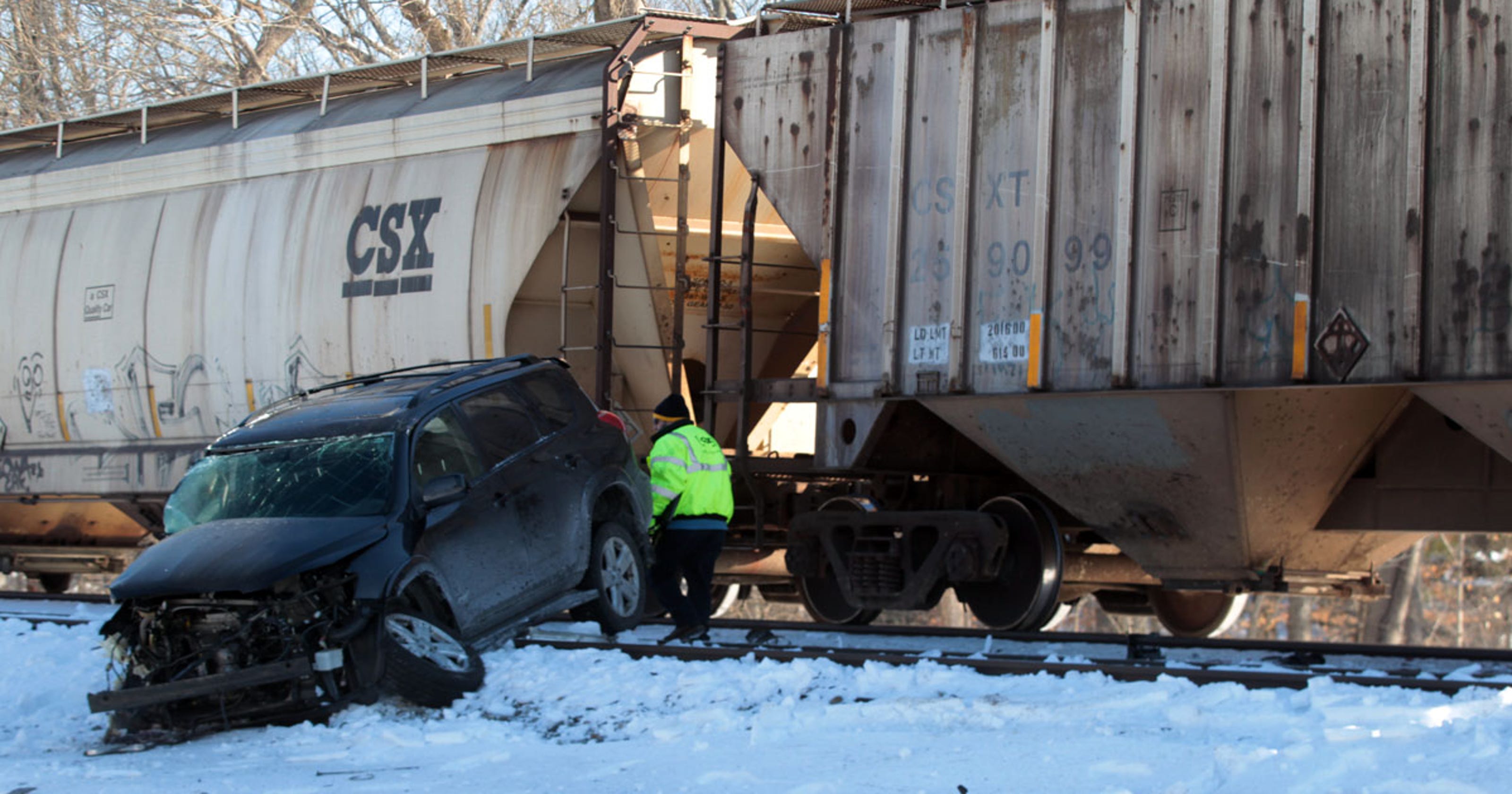 Train hits car near Ryland Heights