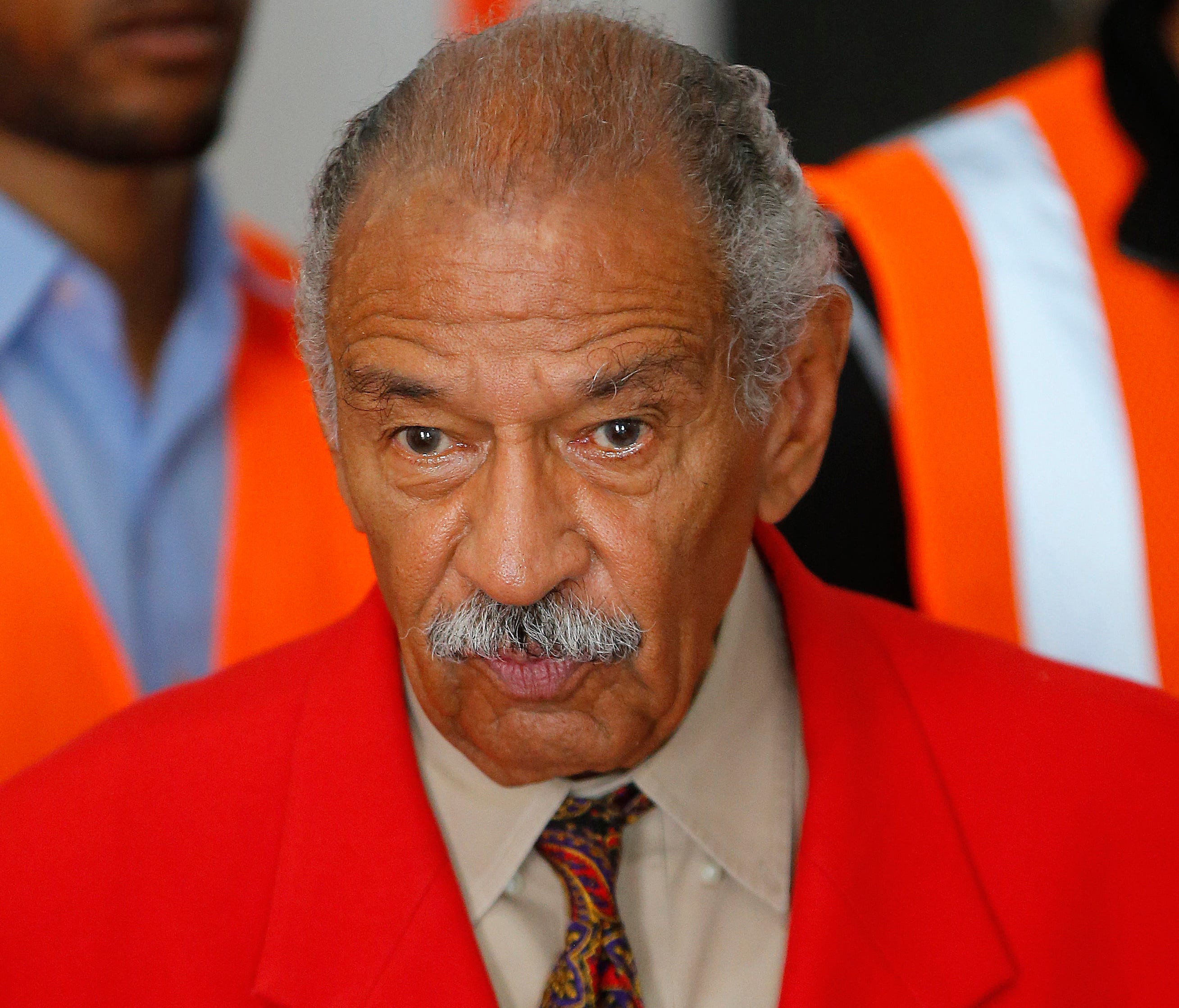 In this July 7, 2014 file photo, U.S. Rep. John Conyers, D-Mich., speaks in Detroit.