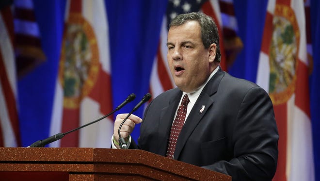 Republican presidential candidate New Jersey Governor Chris Christie.
