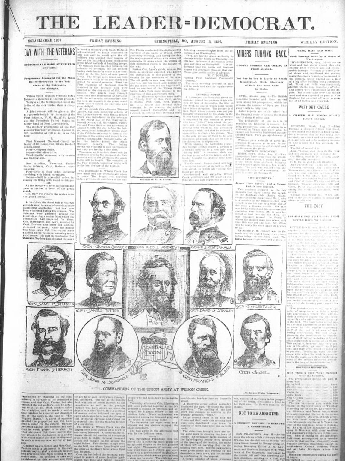 Celebrating 150 years A Springfield newspaper's timeline