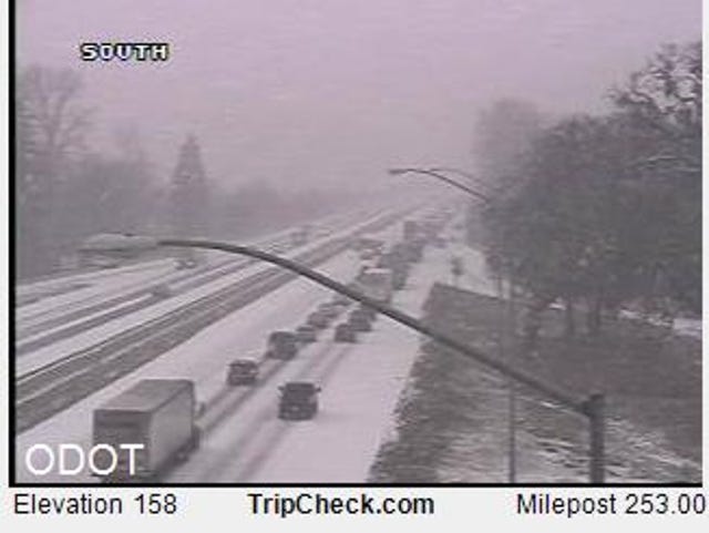 Icy Roads Causing Multiple Car Crashes On I 5