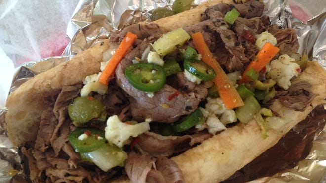 This is the Italian beef sandwich from The Beef Guy, now open in Cape Coral.